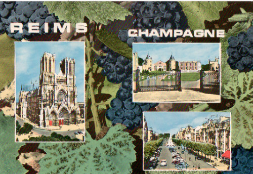 Carte postale reims champagne - carte,