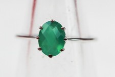 Bague En Onyx Vert 1,05 Carat