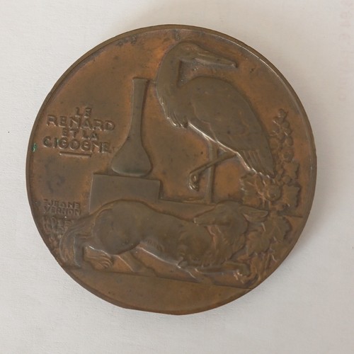 Médaille uniface bronze - uniface,