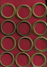 20 ANNEAUX A RIDEAUX ANCIENS LAITON diamètre intérieur 4,8  cm