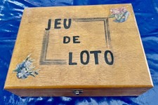 BOÎTE DE JEU DE LOTO ANCIENNE