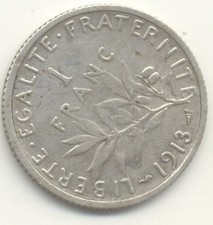 1 FRANC 1913 SEMEUSE TB