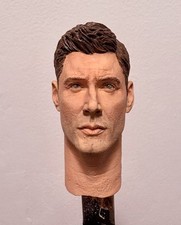Dean Winchester Head 1/6 – Supernatural – Peinte à la main – Compatible Hot Toys