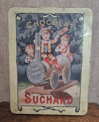 Boîte métal suchard cacao - métal,