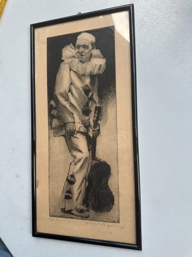 Ancienne peinture murale homme - ancienne,