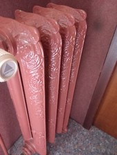 Radiateur fleuris en fonte style Baroque