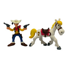 sympa personnage  Lucky Luke  brabo 1978  6 cm  ( figurine PVC   ) 2404