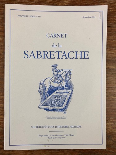 Carnet sabretache 157 - de, #