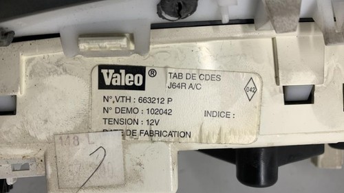 Commande chauffage renault - chauffage,