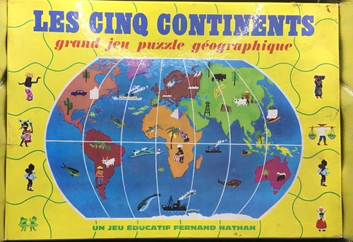 Puzzle géographique les cinq - les,
