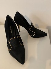 Chaussures Bottines en Cuir à Poils Noirs Cosmo Paris P39