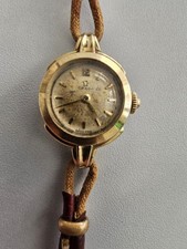 Montre Oméga Art Déco Pour Femme En Plaquée Or 80 Micron Très Bien Conservé A...