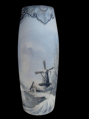 Vase émaillé legras - vase,