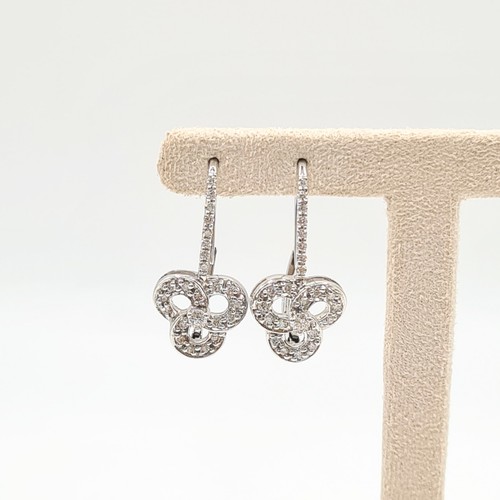 Boucles oreilles blanc - d'oreilles, or