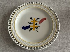 Ancienne assiette révolutionnaire croix de lorraine Bleu Blanc Rouge Niderviller