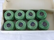 DMC boite 8 pelotes de 10 grammes COTON PERLE 8 N° 368 vert ,art 116
