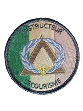 ECUSSON BREVET INSTRUCTEUR SECOURISME MILITAIRE OR SCRATCH FRANCE SECOURISTE