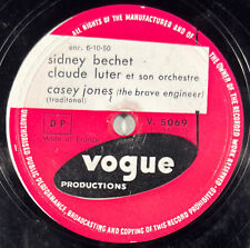 Sidney Bechet & Claud Luter : Blues in my heart / Casey Jones 78 rpm VOGUE 5069