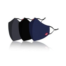 Lee cooper Unisexe Léger Coton Visage Réutilisable Masque Sans Valve , 3 PC