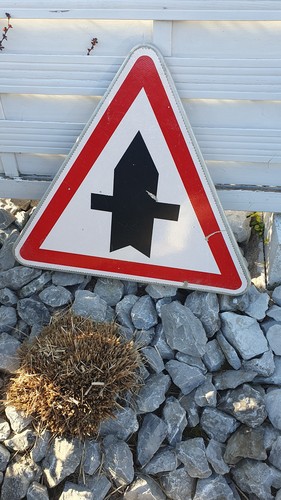 Ancien panneau routier