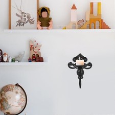 Bougeoir mural en fer style vintage pour éclairage d'ambiance décoratif