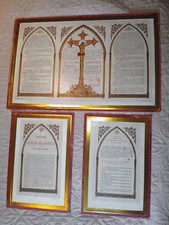 ANCIEN CANON D'AUTEL/MESSE/TRYPTIQUE/(124x35,5)x2+56x37cm/IMPRIMé SUR CARTON