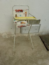 Rare ancienne chaise haute - et,