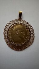 20 Francs Or Napoléon III Pendentif Or 1855