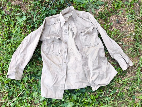 Chemise officier chino toile
