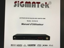 Lecteur DVD SIGMATEK XS-700CR HDMI Sans Télécommande