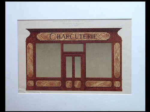 Charcuterie devanture de - charcuterie,,