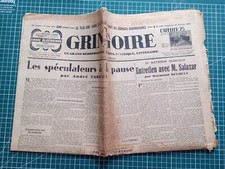 BE075 journal Gringoire 26 février 1937 Salazar - spéculateurs à la pause