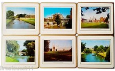 Placemat place mat set de table x 6 Cambridge St John's colleges and bridges