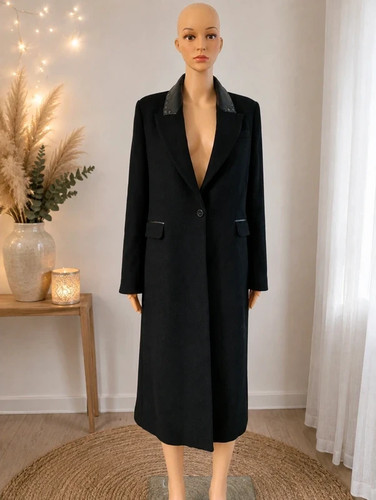 Manteau long ikks - long, noir