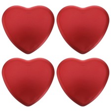  4 pcs Rouge Créatif En Forme de Coeur Boîte En Fer Blanc Doux Peut Exquis Arc