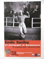 SAVITRY Emile Affiche originale Photographe Montparnasse Jazz Marine Marin 2011