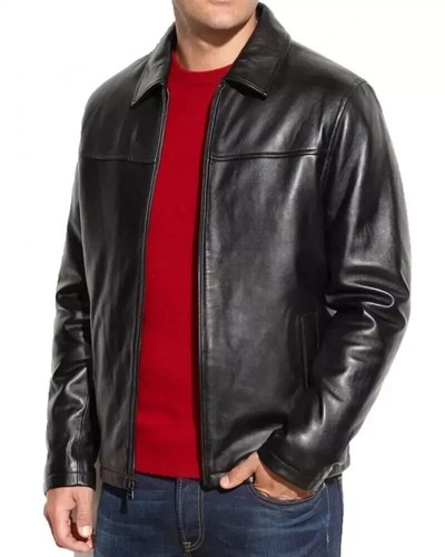 Blouson moto motard noir