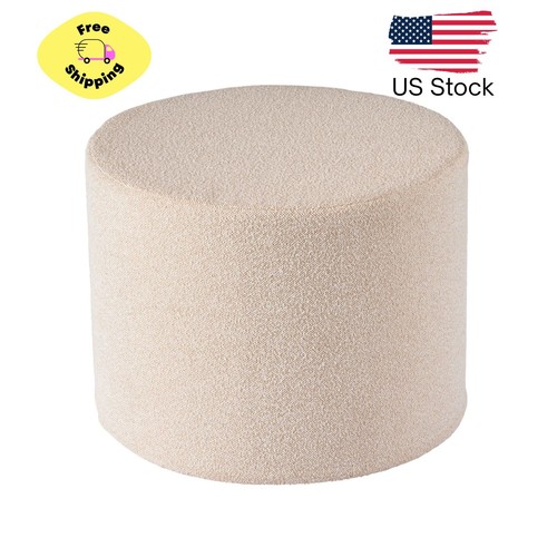 Round outdoor pouf - outdoor,