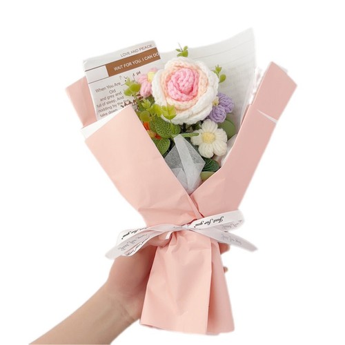 Rose crochet bouquet - rose,