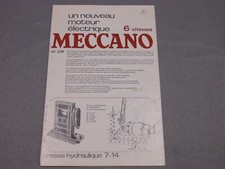 Manuel d’instructions nouveau moteur électrique 6 vitesses MECCANO – réf:228 