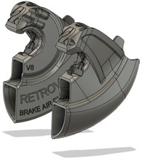 Ecope de frein avant Yamaha R1 2002 / 2003 - Front Brake Duct