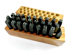 Vintage 3/8" Steel Cut Letter