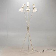 Lampadaire moderne laiton - lampadaire,