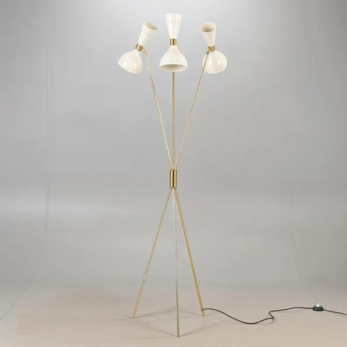Lampadaire moderne laiton - moderne,