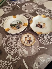 Lot 3 Cendriers Anciens -Souvenirs Monaco / Monte-carlo