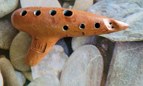 Ancien ocarina bois - ocarina,