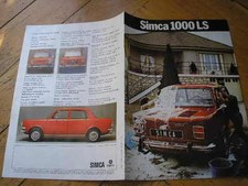 SIMCA 1000 LS BROCHURE