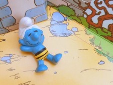 Schtroumpf plage maillot rayé