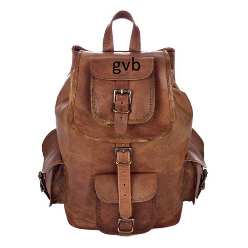 Sac dos cuir véritable - À,