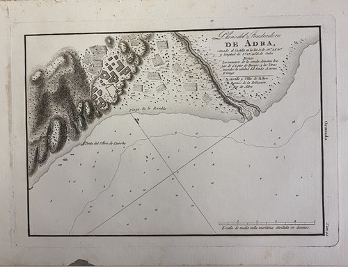 Carte marine ancienne andra - ancienne,